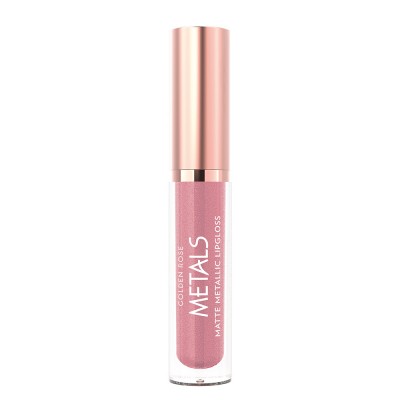 GOLDEN ROSE Metals Matte Metallic Lipgloss - 52 Pink Topaz